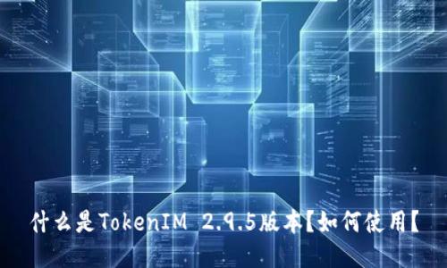 什么是TokenIM 2.9.5版本?如何使用?